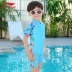 Đồ bơi trẻ em Li Ning bé trai một mảnh mùa hè 2022 mới nhỏ, vừa và lớn cho bé trai chuyên nghiệp quần bơi suối nước nóng phù hợp với áo bơi trẻ em dài tay áo bơi tre em 
