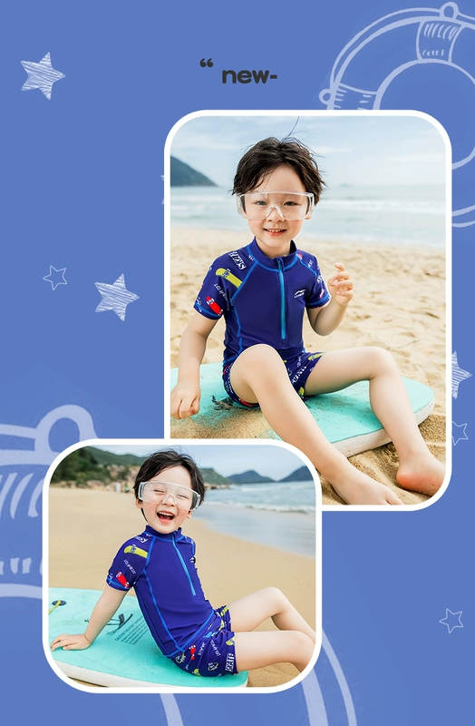 áo bơi liền thân cho bé gái Đồ bơi trẻ em Li Ning Đồ bơi chia đôi bé trai 2022 Bộ quần bơi trẻ em nhỏ, vừa và lớn mới bộ bơi dài tay bé gái áo bơi giữ nhiệt trẻ em