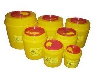 医疗利器盒针头废物锐器盒黄色医院用垃圾桶一次性废物诊所废弃桶