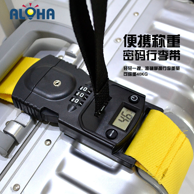 Customs Lock Tsa Travel Suitcase Packing Strap Weighing Password Strap Adjustable Cross-Shaped Fixed Strap