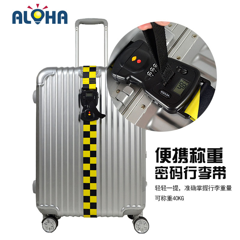Travel Luggage Weighing Straps, Suitcase Binding Straps, Airport Checked-In Luggage Reinforcement to Prevent Overweight