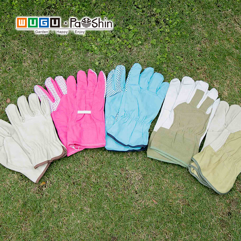 Home Gardening Gloves Cotton Leather Gloves Super Good Quality Comfortable and Durable