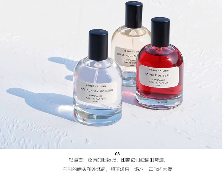 Verbena linn layered nước hoa lady Berlin Cô gái lâu dài quicksand hương thơm nhẹ đảo ngược nước hoa vua biển Paris - Nước hoa