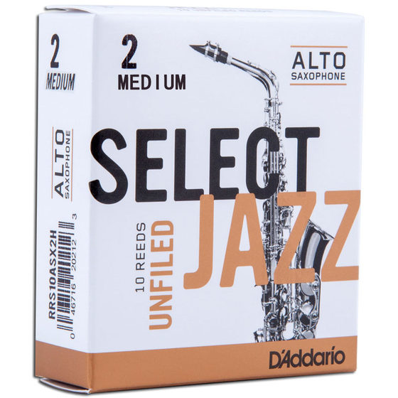 D'Addario RICO Jazz Selected JAZZ 알토 색소폰 리드 E-플랫 2MHS 프랑스 및 미국