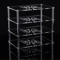 Set-top box finishing acrylic multi-layer superimposing router containing shelf transparent router shelve shelf