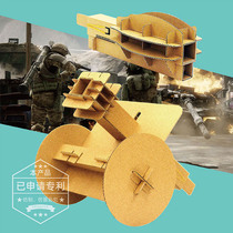 Paper bomb launcher bullet childrens toy gun boy parent-child handmade creative corrugated paper dumplings toilet paper gun