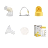 Medela, аксессуары, двусторонний молокоотсос, полный комплект, официальный продукт