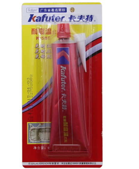 Kraft K-588 gasket-free silicone high temperature and high pressure resistant red Evergrande 588 sealant
