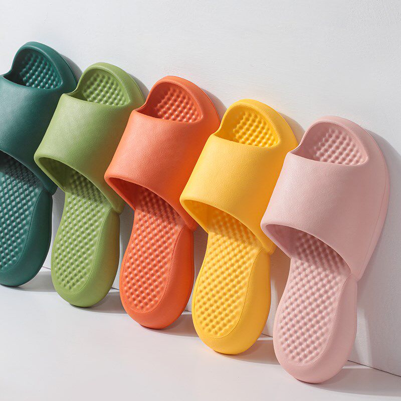 Zoken Preferred Shit Slippers Female Summer Thick Bottom Anti-slip Bathroom Slippers Home Massage Soft Bottom Sandals and Slippers Male