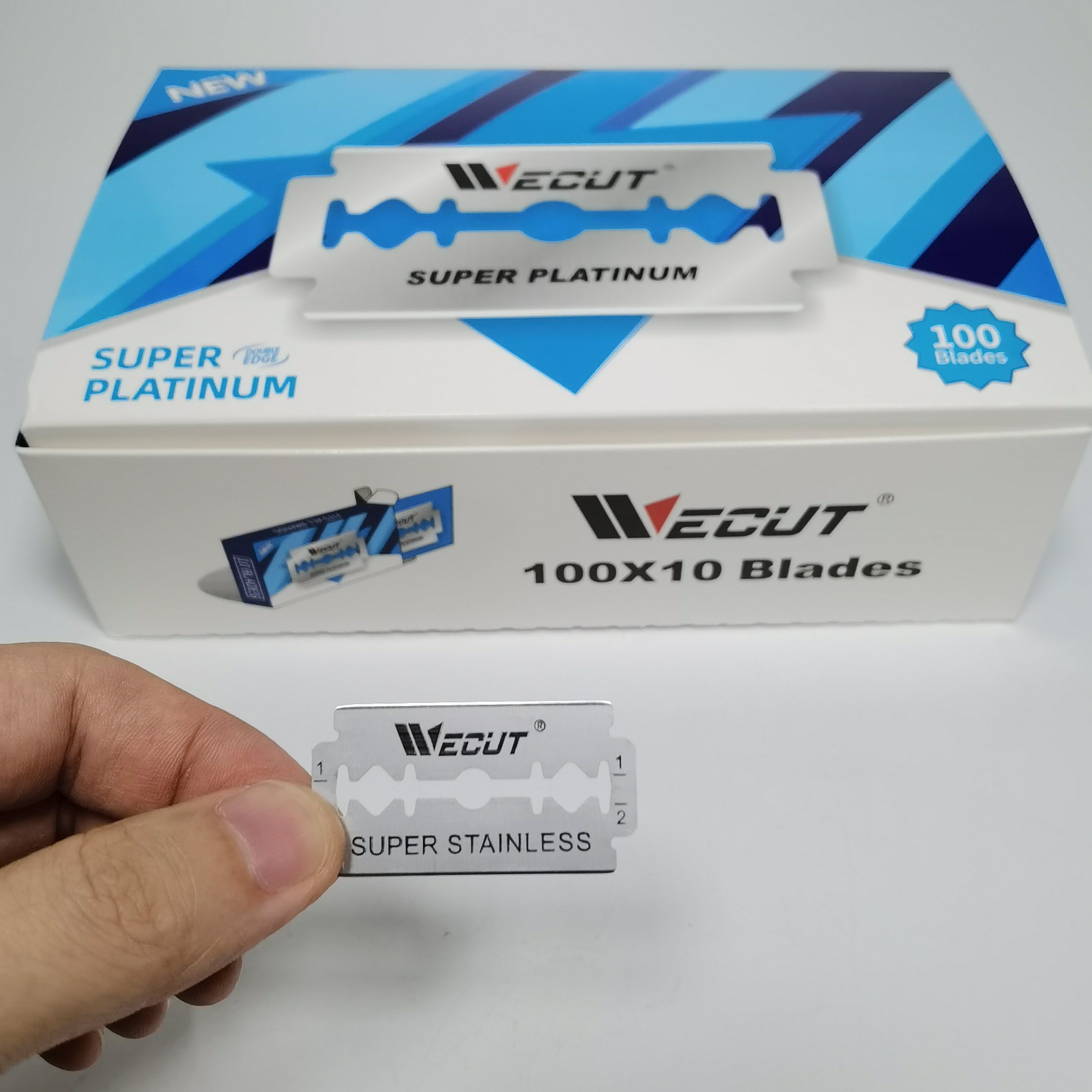 Customized 100 pieces stainless steel old-fashioned manual double-sided non-shaving LCD LCD screen shovel rubber scraper film replacement blade