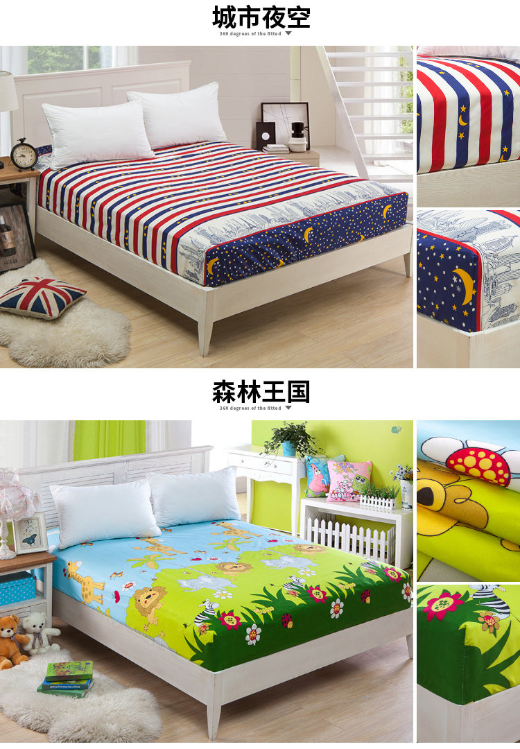 Được trang bị bedspread Simmons bảo vệ tay áo che bụi một mảnh giường nệm bìa che 1.5 / 1.8m khăn trải giường trượt - Trang bị Covers Ga phủ giường Everon