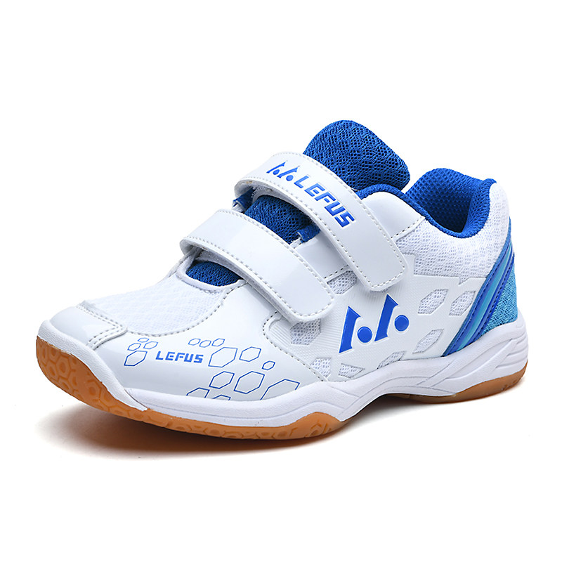 YO children's badminton shoes boys and girls summer mesh breathable Velcro table tennis shoes