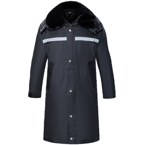 Длинный дорожный пуховик для работы, куртка, средней длины, увеличенная толщина