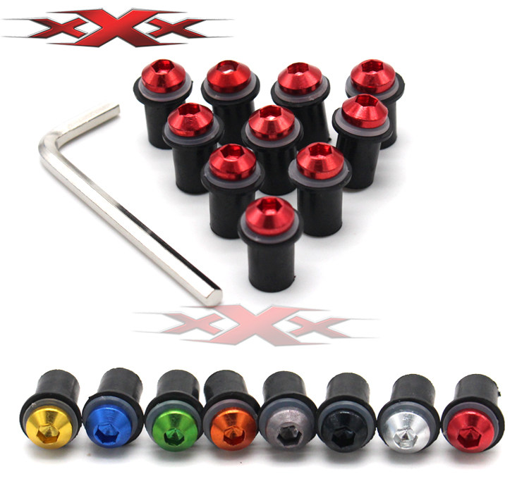 Guangsheng motorcycle modified screw front windshield screw 5MM universal windshield glass goggle screw