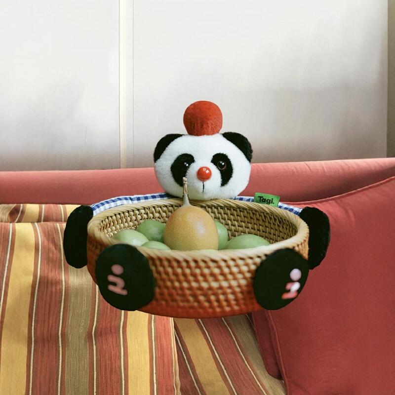【New House】Tagi. Ball Bear Woven Basket Living Room Coffee Table Cute New Year Snack Storage 【New House】Tagi. Ball Bear Woven Basket Living Room Coffee Table Cute New Year Snack Storage