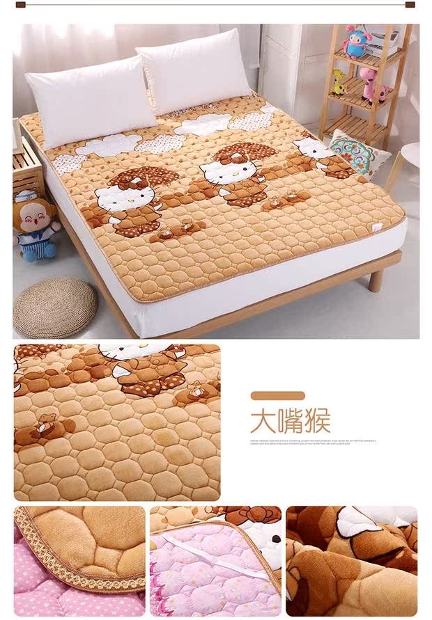 Giường flannel mattress nệm ký túc xá sinh viên 0,9 đơn 1m mỏng 1,2m giường 1,5 lần giặt gấp 1,8m đệm giá nệm kim cương