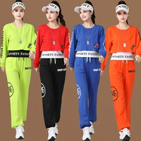 Plaza Dance Clothing New Yang Liping Ghost Step Set Set Sports Group Fitness упражнения и танцующая одежда женщина