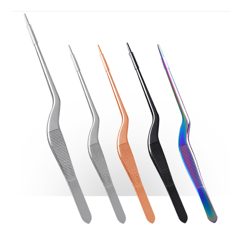 Molecular Gourmet Cuisine Cuisine with tweezers Cuisine details handling tweezers elbow straight head Middle West dining tweezers chefs