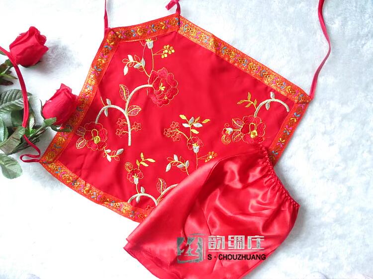 Bà người lớn natal năm túi bụng đỏ voan tăng gia tộc phong cách bộ đồ ngủ sexy đặt nhà máy trực tiếp đặc biệt cung cấp