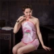 Tang Silk Love Bà Bụng dành cho người lớn Bộ đồ ngủ gợi cảm Kháng cáo Tòa án Cổ điển Coquettish Đồ lót thêu