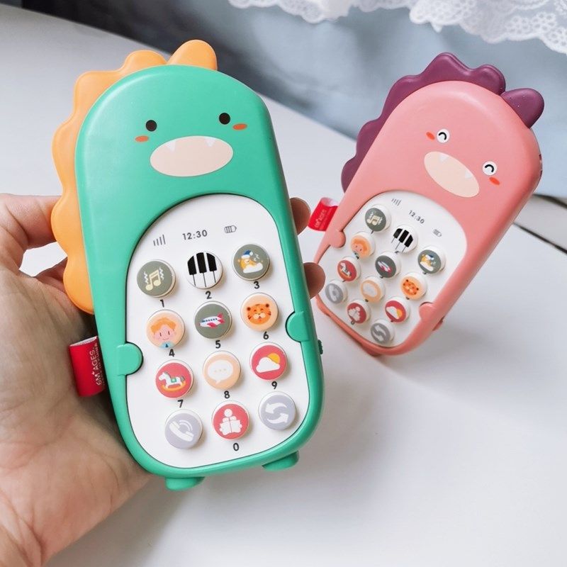 New dinosaur simulation mobile phone will dance and vibrate boys and girls early teach puzzy phone toys