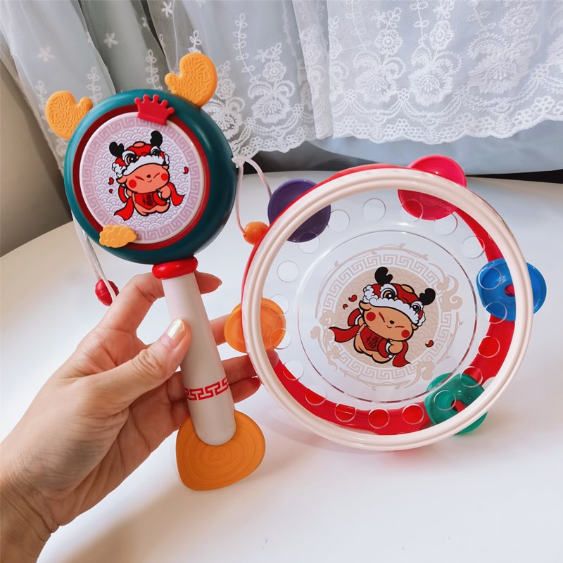 Baby rattle baby can chew tooth fixer resistant toy rattle educational toy newborn