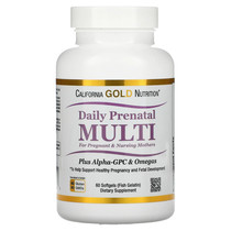U.S. California Gold CGN maternal multivitamin 60 capsules daily for lactating women