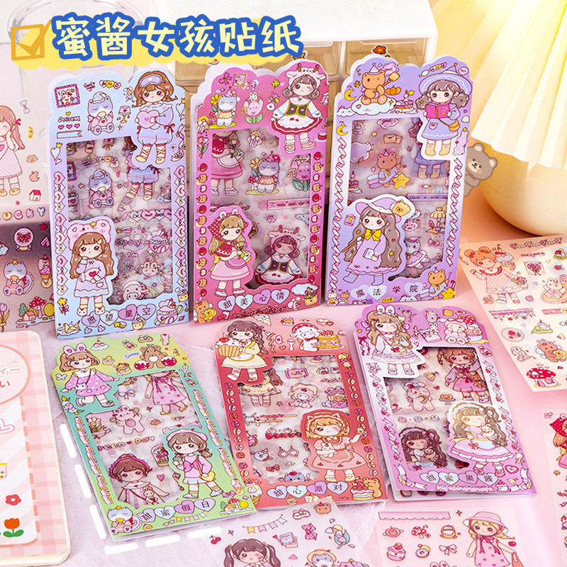 Cute girly character DIY decorative stickers