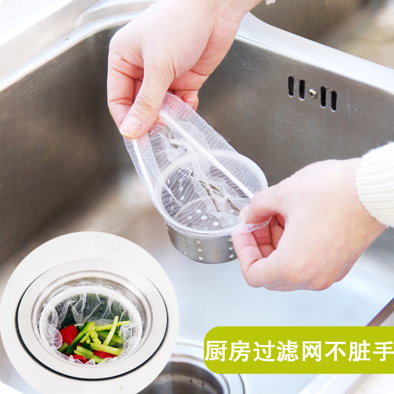 Kitchen sink filter sewers pour tea washing dishwashing dishwashing pool physical garbage leakage gauze leakage block