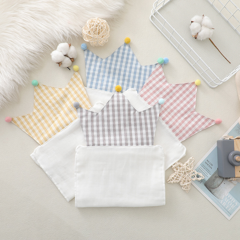 Children sweat scarves pure all-cotton cotton cloth baby compartments sweat towels nursery school CUHK child summer baby step up padded back towels
