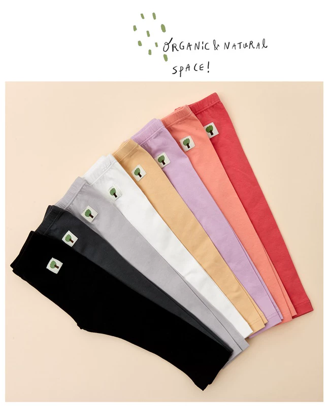Quần bé trai Moimoi Quần legging bé gái Quần bé gái Quần cotton thun co giãn 2019 mùa hè mỏng - Quần quần bé trai size đại