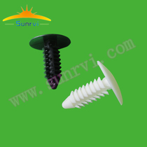 Export high quality tree rivet 6mm plate hole car fixed rivet barbed toothed Christmas tree glue nail