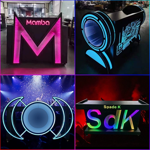 Бар диджей светодиодный светодиодный освещение акриловая диджейская коробка ktv светящий стол
