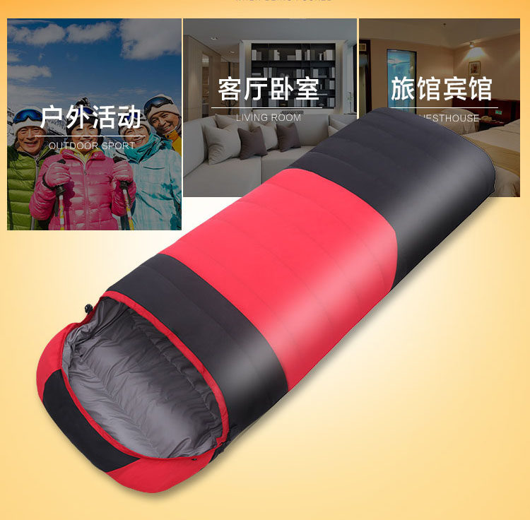 Freedom Boat Camel Sleeping Bag Outdoor Thickening Down Adult Camping Super Light Indoor Warm Autumn and Winter Duck Down