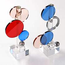 Light luxury colorful circle crystal ornaments model room living room study room creative desktop furnishings art home decorations