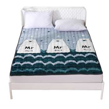 法兰绒床垫睡垫榻榻米软垫1.5单人可水洗折叠毛毯子垫床家用1.8米实付79元到手包邮