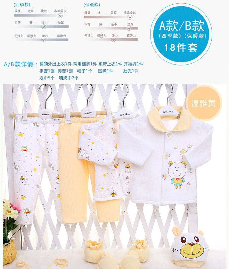 Confidant 2016 mùa thu đông quần áo cotton tháng sơ sinh bộ hộp quà cho bé sơ sinh phổ thông ZJ1511 - Bộ quà tặng em bé danh sách đồ sơ sinh cần mua