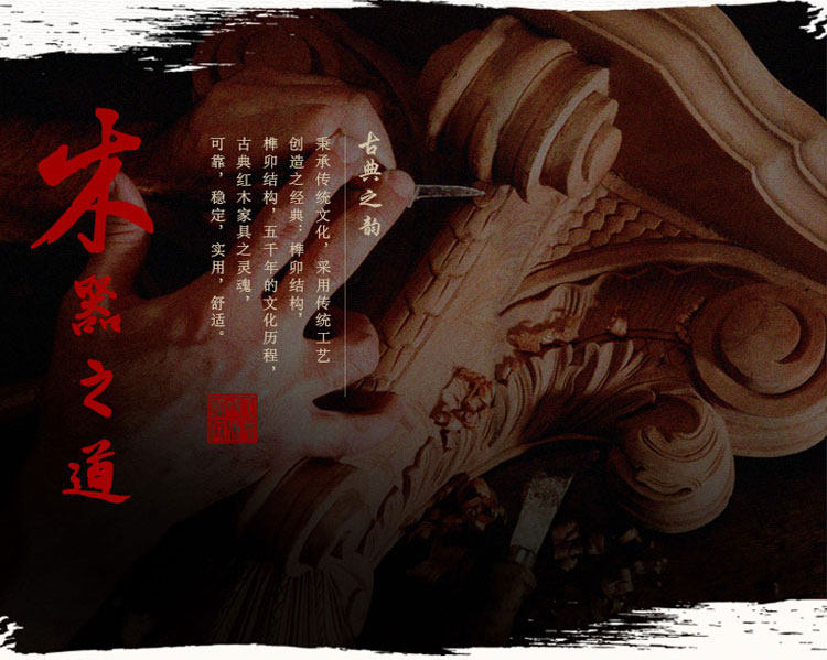 Красный кровати 红木家具高低床实木仿古床榻中式婚床鸡翅木花鸟大床双人床卧室储