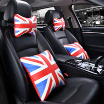 Car headrest neck pillow BMW mini mini rice flag pillow car pillow car Four Seasons car car waist