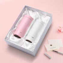 Mini thermos cup portable couple water cup a pair of creative pair Cup Gift Box Cup personality trend couples