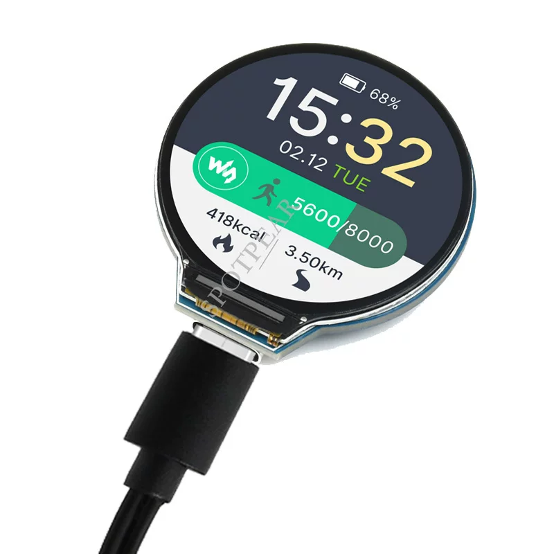 Raspberry Pi PICO RP2040 Development Board 1.28 -inch Round LCD Touch Display Magic