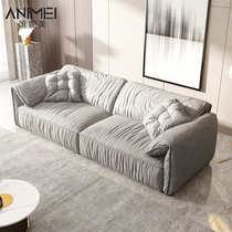 Nordic sofa solid wood disposable technology cloth single small apartment living room combination 2021 new fabric sofa