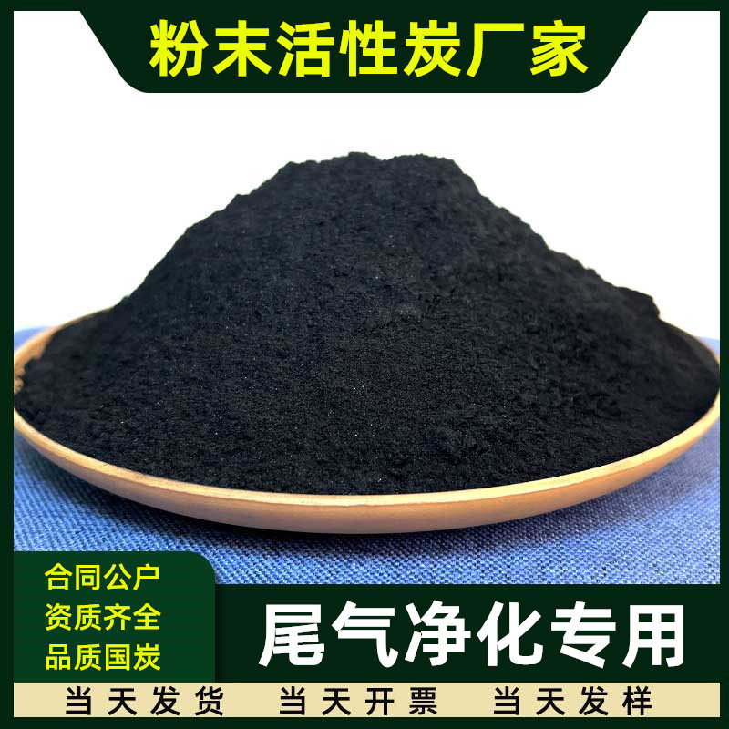 垃圾焚烧尾气净化废气处理烟气吸附200目煤质粉末状活性炭木碳粉