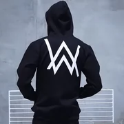 Alan Walker Alan Walker với cùng một đoạn Áo khoác DJ phai màu áo khoác nam và nữ kết hợp áo len