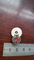 Soviet Union Young Shooter Badge Aluminum Russian means shooting Very common badge Very small