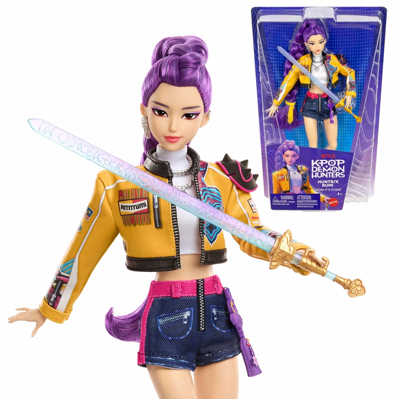 In-Stock American Kpop Demon Slayer Girl Group Merchandise Rumi Articulated Doll Toy Girl Gift