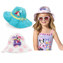 Special offer Disney Little Beauty Mini Children Cartoon Sunscreen Beach Cloat Girl Sun Hat