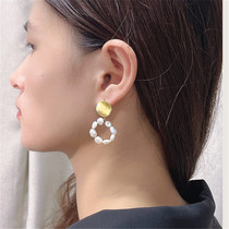 925 Pure Silver Earrings Advanced Sensation Small Crowddesign Natural Pearl Earrings Temperament Fashion 2022 New Earrings Gold Color