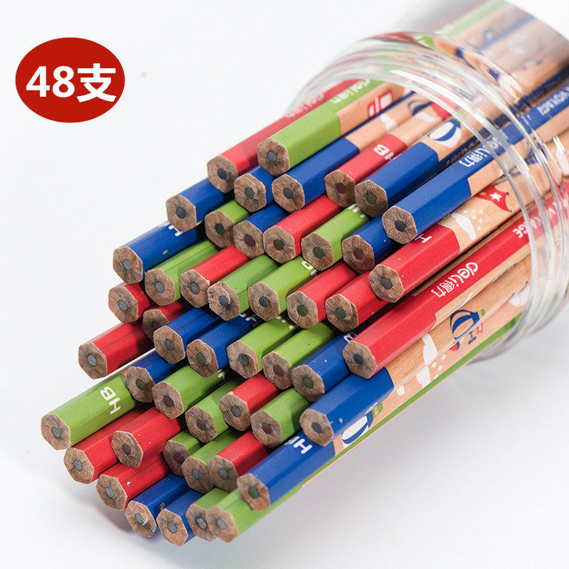 Able Straightener Pencil HB Triangle Pencil Elementary Students Children Kindergarten Beginners With Triangle Pole Pencil Learning Pose Pencil 2B Exam Writing With Corrective Grip Pen Posture