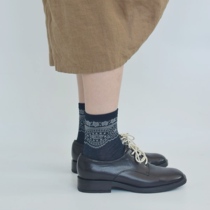 tutu retro tuteten day single spring summer thin underprint middle barrel socks lace flower pattern tide socks date printed